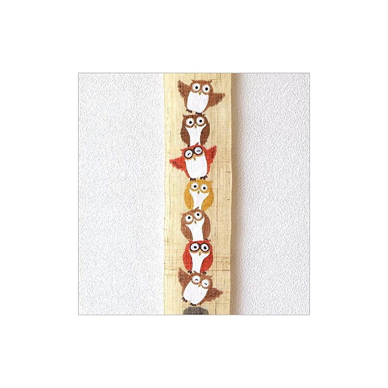 Wlj2395 Tapestry Stylish Japanese Modern Linen Vertical Thin Tapestry Seven