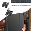 3.5 inch Lift Off Hinge 6 Pack Black Door Hinges