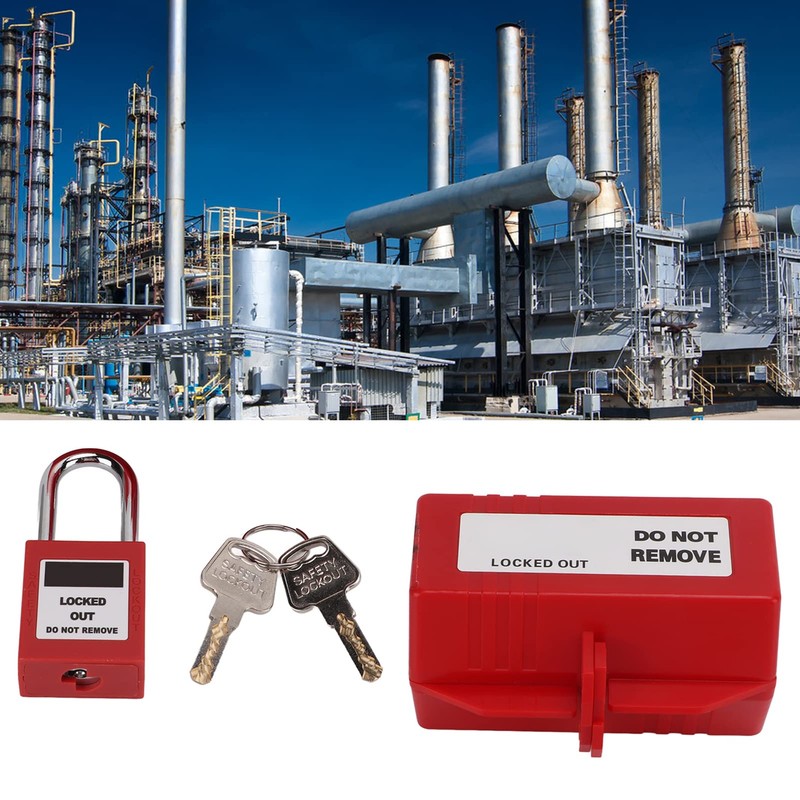 Plug Lock Box with Padlock 100?220V Electrical Plug Lockout Device