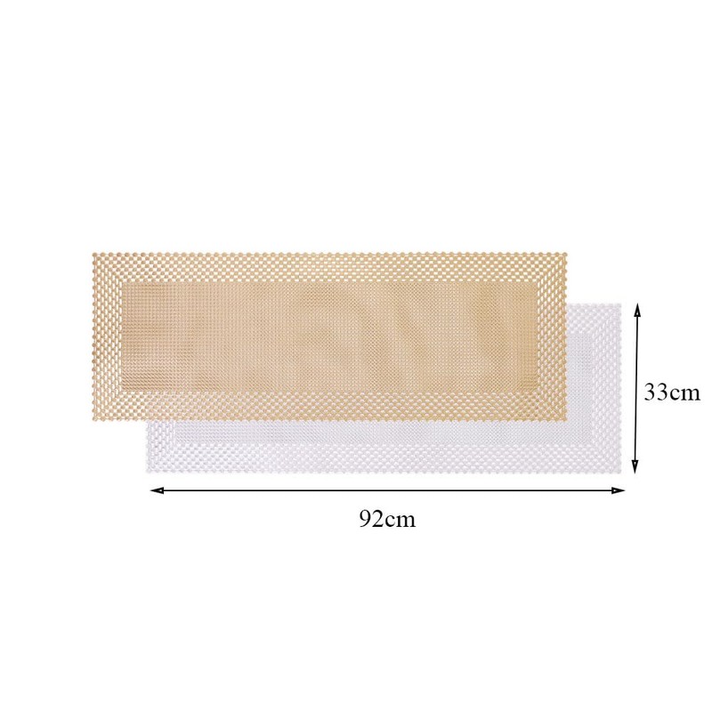 Hosoncovy Table Runner PVC Hollow Table Runner Non-slip Table Mats