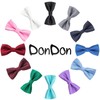 DonDon Elegant Children's Bow Tie with Adjustable Length, 9 x