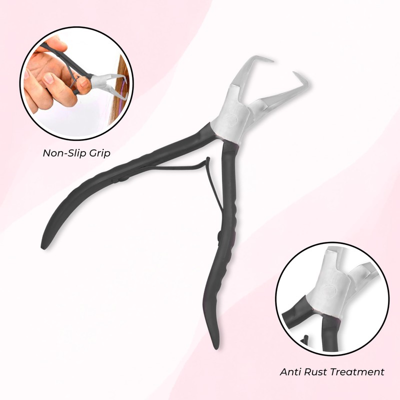 SIVOTE Hair Extension Beads Remover Pliers Black - Stainless Steel