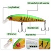 10pcs/lot Hard Minnow Lure Baits 3D Fish Eyes Laser Line
