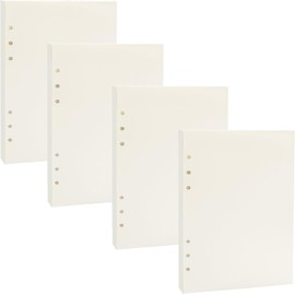 180 Sheets A6 Refill Paper Lined, BetterJonny Refillable Refill Paper Refill Inserts 6 Holes Refillable Note Paper A6 Ring Binder Refillable Paper for Notebook Diary Painting Blank