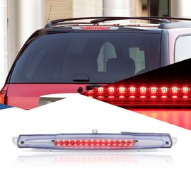 Auto Dynasty Full LED 3rd Third Brake Light Compatible with Buick Rainier Chevy Trailblazer EXT GMC Envoy XL Isuzu Ascender Oldsmobile Bravada Saab 9-7X 2002-2009, Chrome Housing Clear Lens