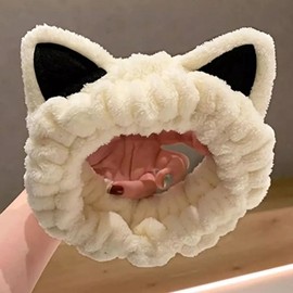 Face Wash Face Wash Hair Band Shower Cute Face Wash Headband White - WFI3JIL / 세안 세수 헤어 밴드 샤워 귀여운 세면 머리띠 화이트-WFI3JIL