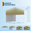 10x10 Instant Pop-Up Canopy with 1 Sidewall – Easy 1-Button