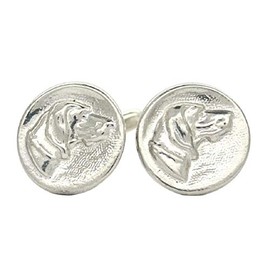 William Sturt Fine Pewter Luxury Handmade Fine Pewter Old Hound Cufflinks