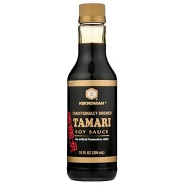 Kikkoman Naturally Brewed Tamari Soy Sauce 10 Fl oz - No Artificial Preservatives Added