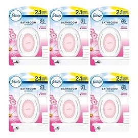 6 x Febreze 2in1 Bathroom ,Small Spaces Air Freshener 7.5 ml - Blossom & Breeze