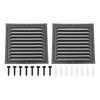 PATIKIL 10"x10" Stainless Steel Gable Vent, 2pcs Exterior Wall Outlet