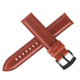 Ottoody Watch Band, 0.71, 0.75, 0.79, 0.83, 0.87 in (18, 19, 20, 21, 22 mm), Replacement Band, Genuine Leather Watch Band, Quick Release, No Tools Required, Elegant, Calf Leather, Sweatproof, Tactile