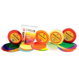 Hygloss Products HYG88155 Primary Colors Tissue Circles, 1" Height, 5" Wide, 5.1" Length (480 Pieces)