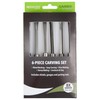 Westcott CarboTitanium Deluxe Carving Tools Set for Wood Working, Soap