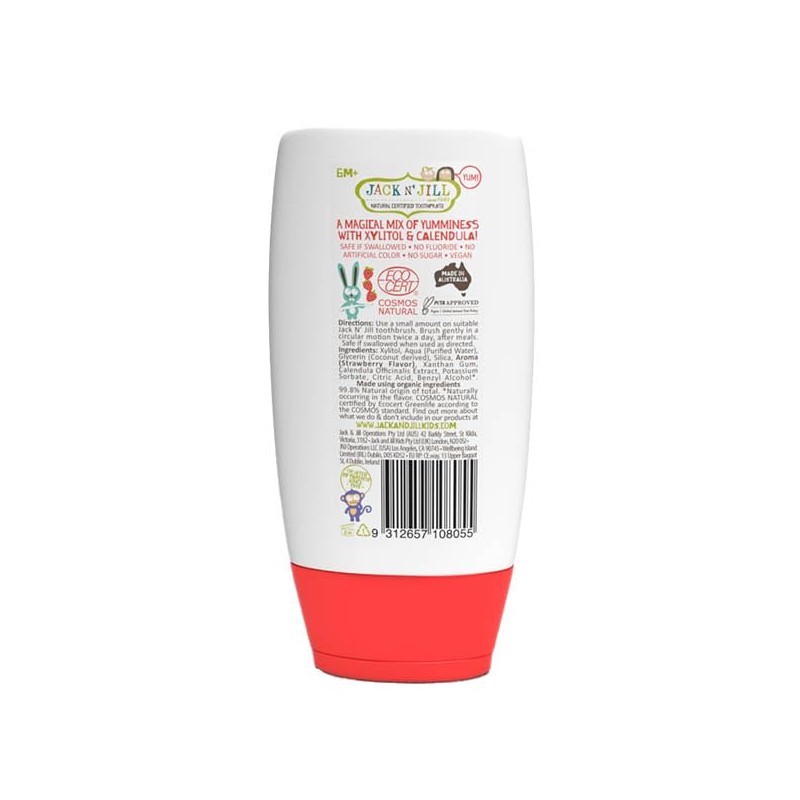 Jack N' Jill Kids Natural Toothpaste, Mega Berry Natural Toothpaste,