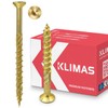 KLIMAS Torx Wood Screws, Chipboard Screws, Yellow, Countersunk Screws, Patio