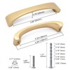 WEAVERBIRD 10 Pack Cabinet Handles Gold 3-3/4" Aluminum Alloy Drawer