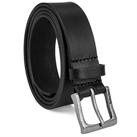 Timberland Men's 35Mm Classic Leather Jean Belt, Black, 34