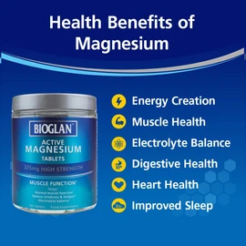 Bioglan Active Magnesium | Supports Muscle Function | 120 Tablets, 120 Tablet