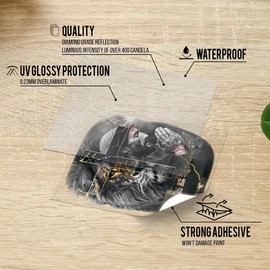 Premium Jesus Cross Lion of Judah God Prayers Decal,Jesus Sacrifice Car Vinyl Stickers,Jesus Lion Stickers,Cross Stickers Christian Car Decals, Car Truck Window Laptop (L: 8.5 x 5.8)