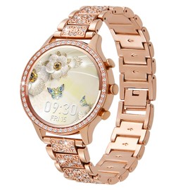 soinfo Smart Watch for Women with Answer/Make Call, Bluetooth Smartwatch for Android iOS Phones Blood Pressure Watch Sport Fitness Watch Waterproof Activity Tracker with Heart Rate Sleep Monito