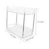 SHOWERORO Bathroom Organizer -Saving Dresser Countertop Storage for Makeup Toiletries