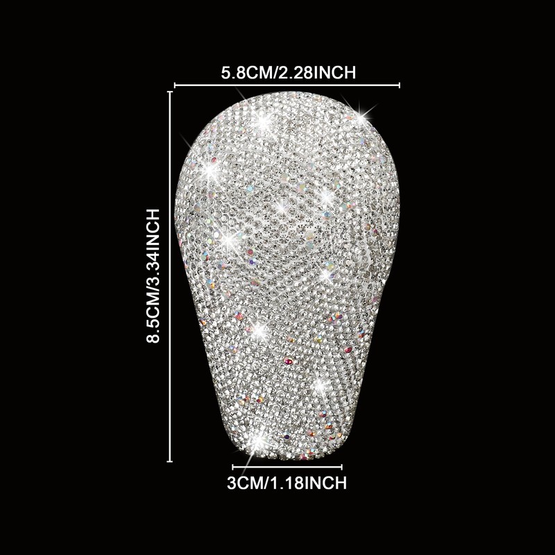 TOMALL Bling Gear Shift Knob Cover Compatible with Mazda 3