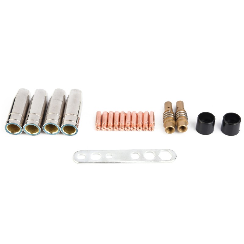 19Pcs/set MIG/MAG Welding Contact Tips 0.8 Gas Nozzle Tip Kit