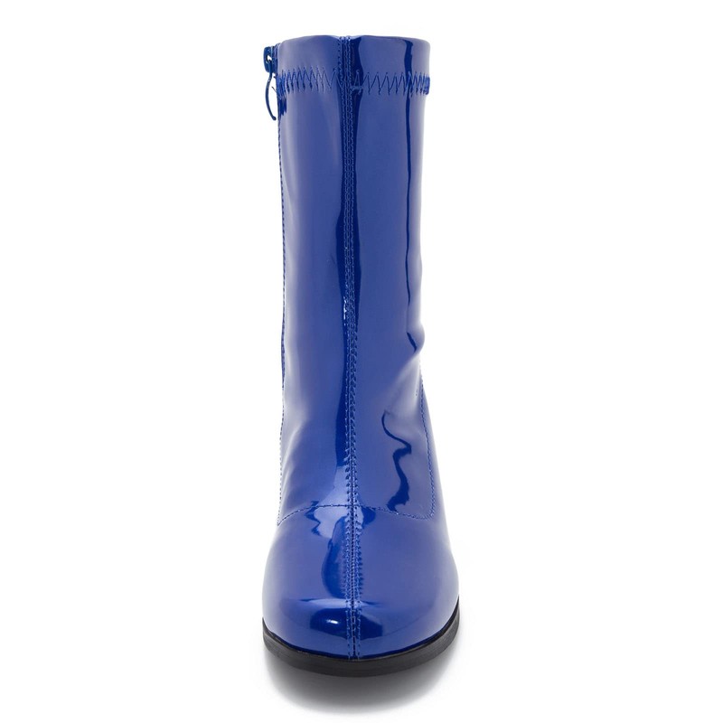 LIURUIJIA Botas Go Go para mujer con tacón de bloque