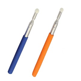 Telescopic Teachers Pointer Sticks - 2 Pcs Retractable Hand Pointer Extendable Whiteboard Pointer with Soft Felt Tip,for Teachers,Office Classroom Presentation Whiteboard,Extends to 39''(Blue/Orange)