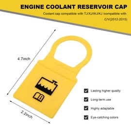 ZNDAW Engine Coolant Reservoir Cap, Engine Radiator Recovery Overflow Coolant Tank Cap Replacement, OEM 55111074AA 52079331 Antifreeze Cap Compatible with Compass Grand Caravan Voyager