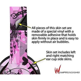 Scene Kid Sketches Pink - Decal Style Skin fits Genuine Beats Solo 2 Wired Headphones (Headphones NOT Included)