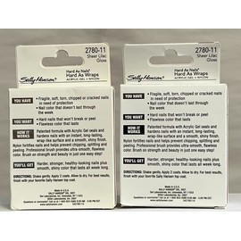 Sally Hansen 2 Sally Hansen Hard As Wraps With Acrylic Gel & Nylon SHEER LILAC GLOSS 2780-11