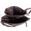 Ladies Genuine Leather Crossover Body Bag (BROWN)