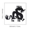 Chinese Dragon Rubber Stamp, 3/5 Inch Small Mini Stamp for