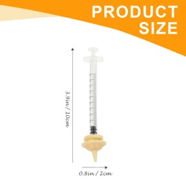 EIHI Pack of 4 Mini and Original Nipples with Syringes for Puppies, Kittens, Squirrels and Other Newborn Pets, blue