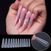 BNG Dual Forms System Flat Square Full Cover Polygel Nail