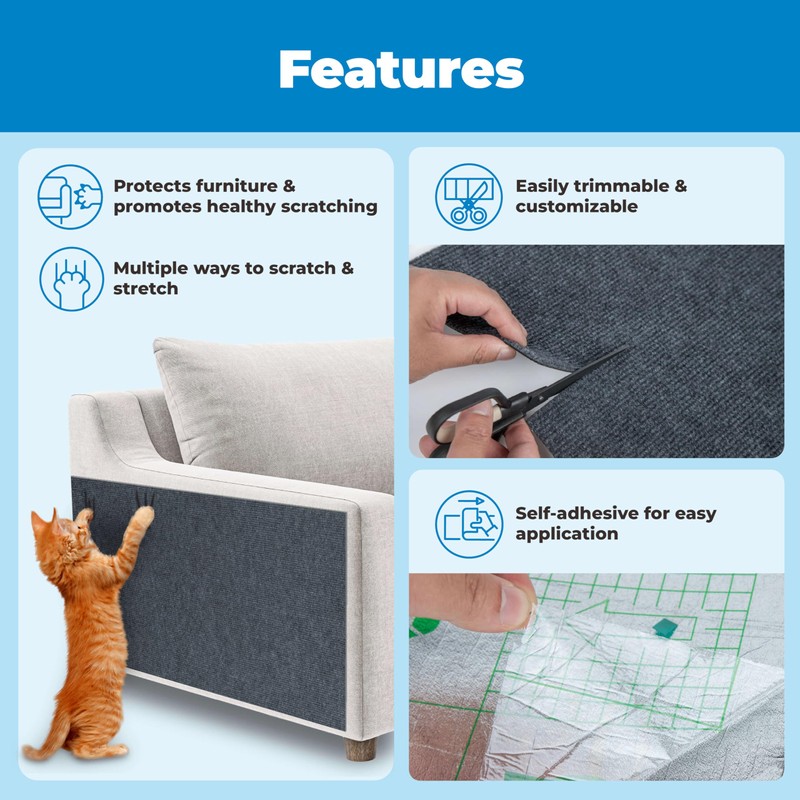 Best Pet Supplies Catify Peel & Stick Cat Scratching Mat
