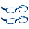 TruVision Readers Reading Glasses - 9501HP -2 pk -Blue +200