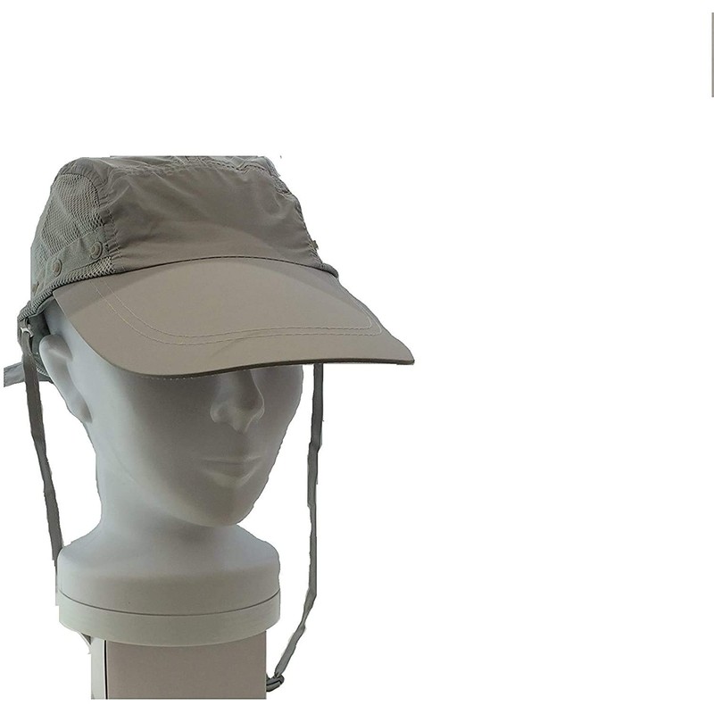 [オルルド釣具] ＵＶカット日よけ帽子 360度紫外線をカット・首までガード 紫外線対策・熱中症対策・日焼け防止に 4way フェイスカバー・日よけ付き (ライトグレー) qa100200a05