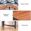 VECELO 59" L Shaped Computer Desk, Corner Computer Desk, Sturdy