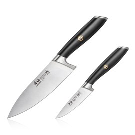 Cangshan L Series 2-Piece Starter Knife Set, Forged German Steel, Black, 1027419