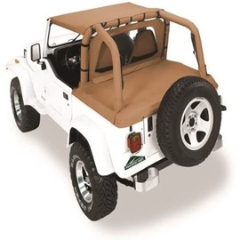 Pavement Ends by Bestop 41423-35 Black Diamond Cab Curtain for 2003-2006 Wrangler TJ