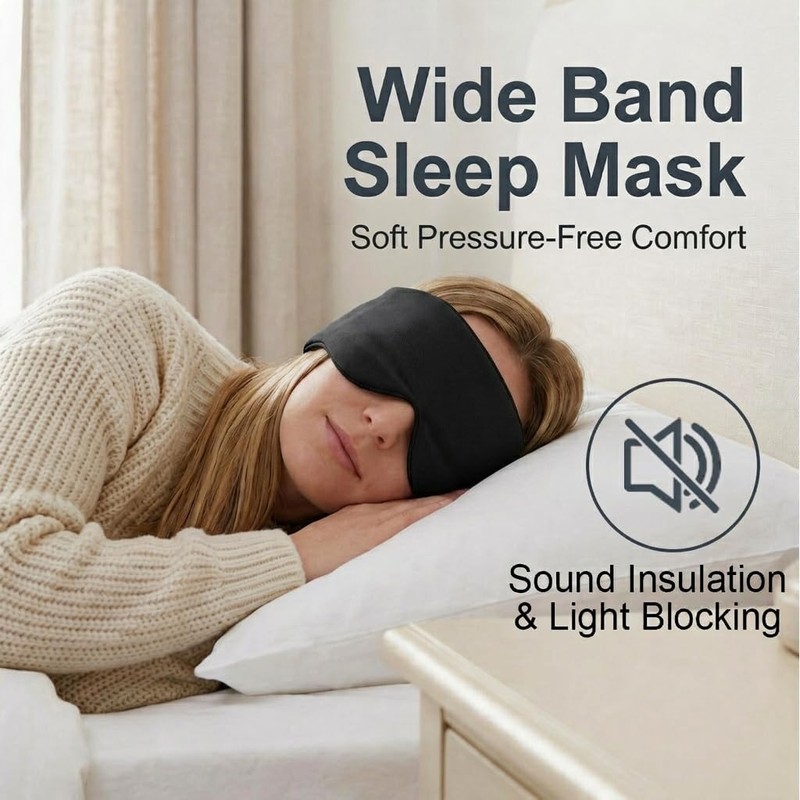 Sleep Mask with Ear Muffs - 2 in 1 Light