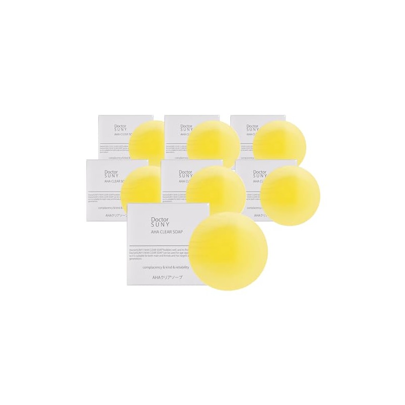 AHA Clear Soap (Peeling Soap) Set of 7