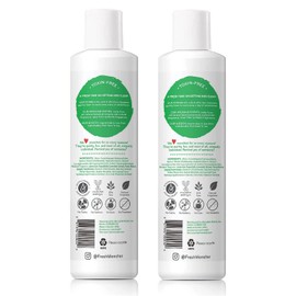 Fresh Monster 2-in-1 Kids Shampoo & Conditioner, Toxin-Free, Hypoallergenic, Tear-free Shampoo & Conditioner for Kids, Coconut (2 Pack, 8.5oz/each)