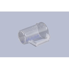 Hunersdorff 935000 Graduated Can with Closed Handle, White/Blue, 500 ml
