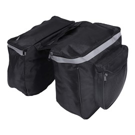 Bicycle Rack Bag, Bike Rear Seat Saddle Bags Double Side Bike Rack Bag Portable Bike Rack Tail Bag for Camping for Bike