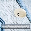 PATIKIL 3" Round Soffit Air Vents, PVC Louver Vent Cover