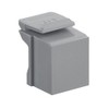 Leviton Blank Quickport Insert, 10-Pack, Grey, 41084-BG